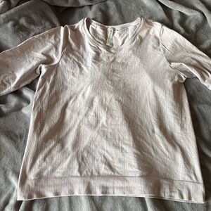 Athleta Soft Pink Athletic Long Sleeve Top